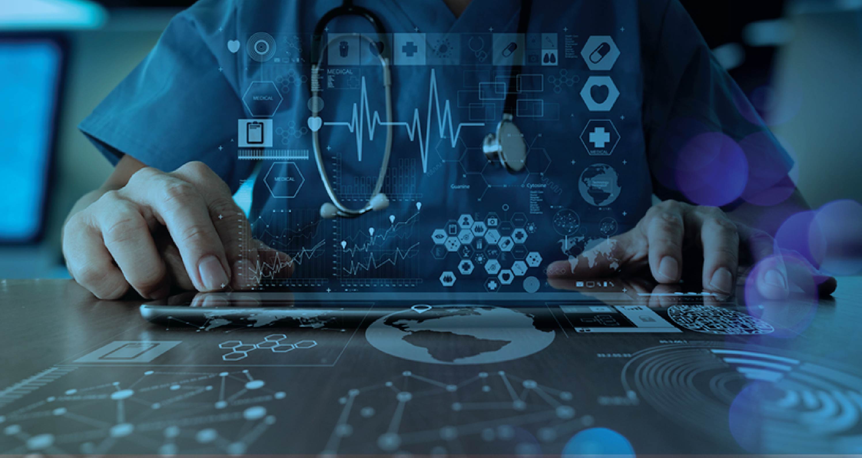 Connected health trends promotional graphic